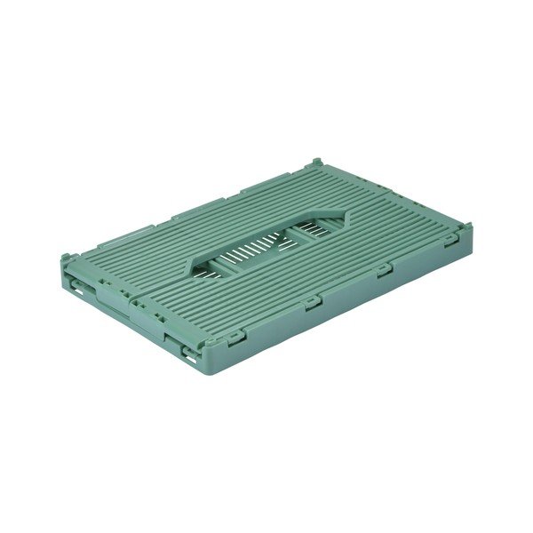 Gaiši zaļa plastmasas uzglabāšanas kaste 30x20x11.5 cm – Homéa-image-3