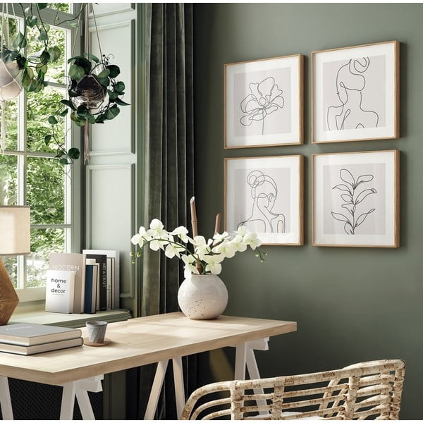 Gleznas (4 gab.) 30x30 cm  -image-1