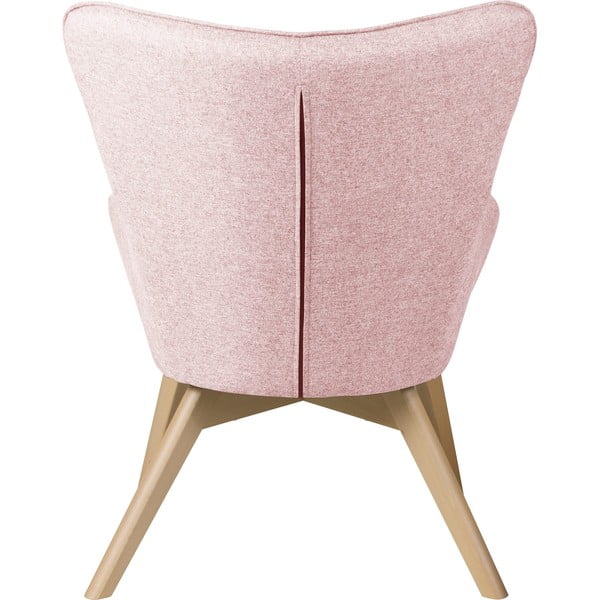 Gaiši rozā atpūtas krēsls ar kāju balstu Niko – Ropez-image-4