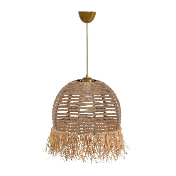 Gaiši brūna piekaramā lampa ø 30 cm – Opviq lights-image-2