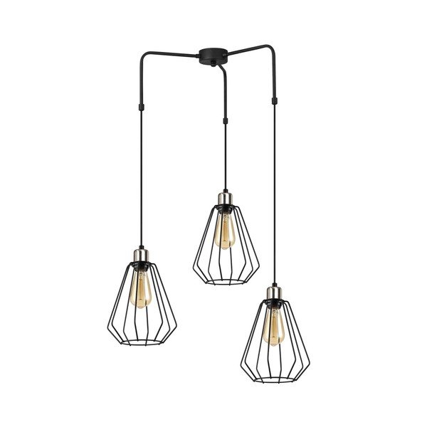 Melna metāla griestu lampa Opviq lights Mathaios-image-3