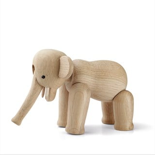 Ozola masīvkoka statuete Kay Bojesen Denmark Elephant