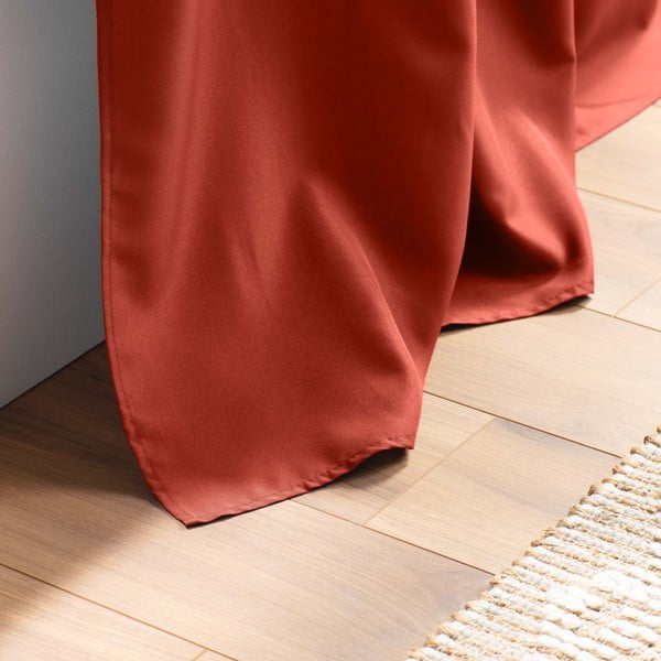 Ķieģeļu sarkans aizkars 140x260 cm Essentiel – douceur d'intérieur-image-3