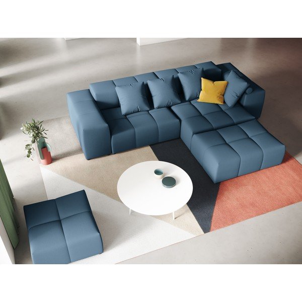 Zils stūra dīvāns (maināms stūris) Rome – Cosmopolitan Design -image-1