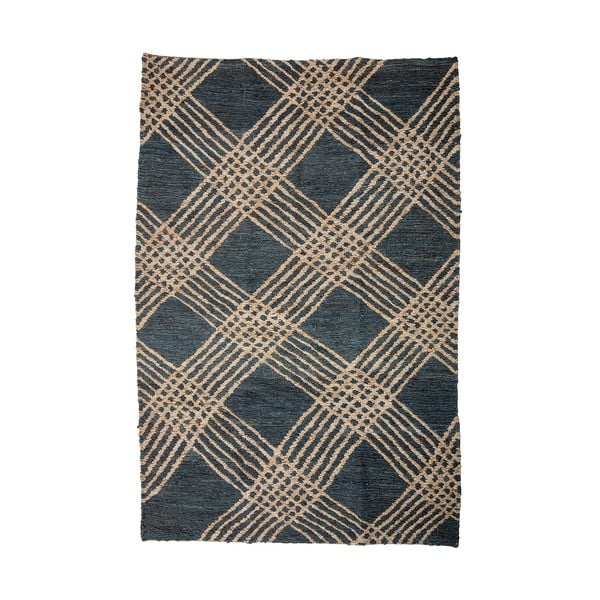 Antracīta pelēks džutas paklājs 150x245 cm Cat – Bloomingville