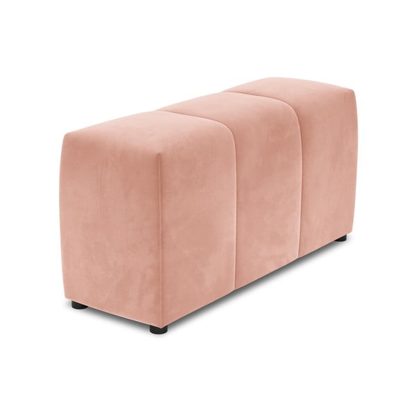 Rozā samta roku balsts modulārajam dīvānam Rome Velvet – Cosmopolitan Design 