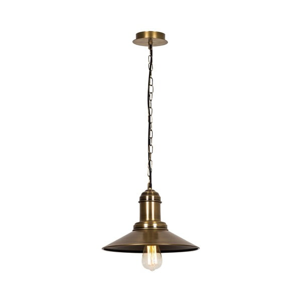 Bronzas krāsas piekaramā lampa ar metāla abažūru ø 30 cm Sivani – Opviq lights