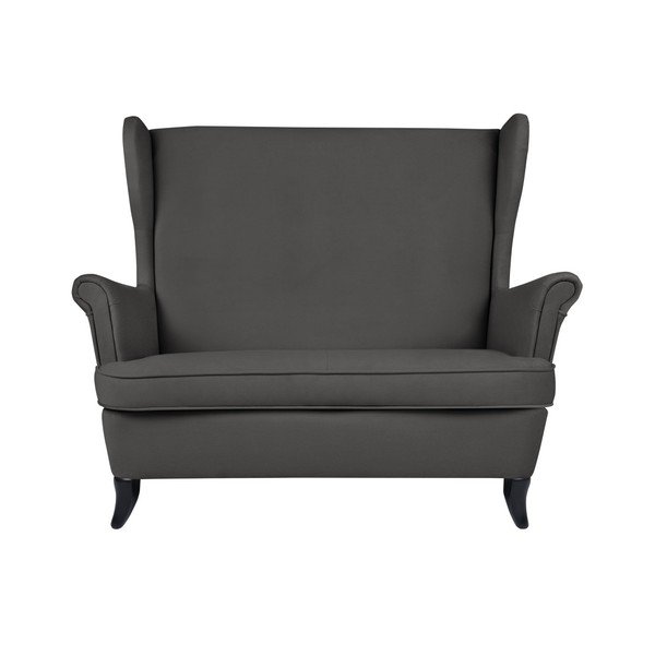Micadoni Home Pirla pelēks divvietīgs dīvāns-image-1