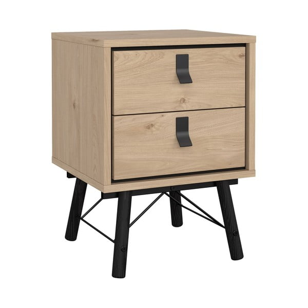 Dabīga toņa naktsskapītis ar ozolkoka imitāciju Ry – Tvilum-image-2