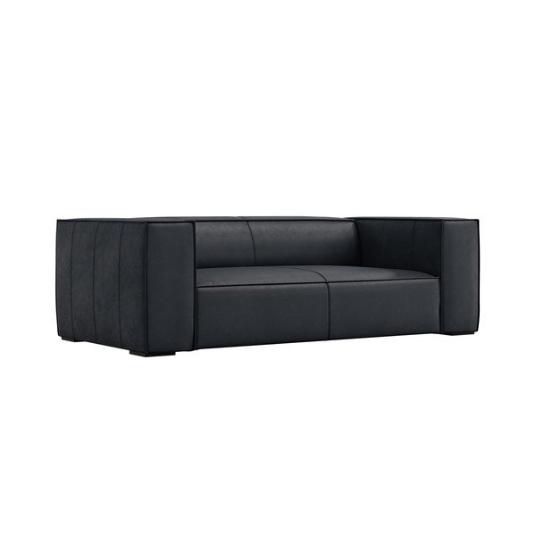 Tumši zils ādas dīvāns 212 cm Madame – Windsor & Co Sofas-image-1