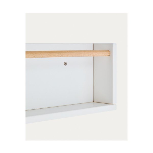 Balts dižskābarža masīvkoka bērnu plauktiņš 64 cm Shantal – Kave Home-image-1