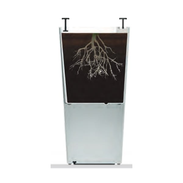 Brūns matēts puķu pods Gardenico Elise, augstums 26 cm-image-1