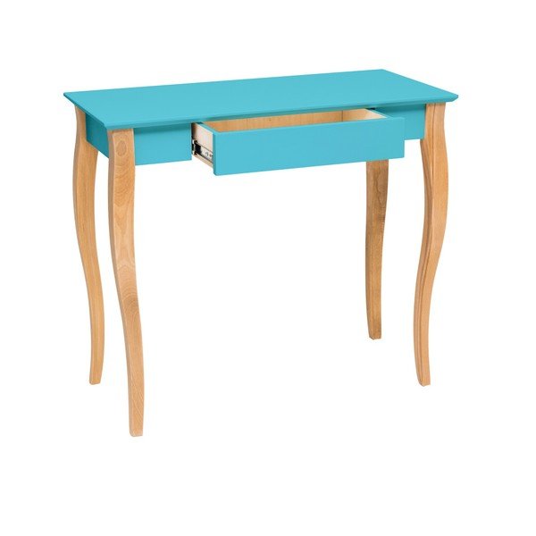 Tumši tirkīza rakstāmgalds Ragaba Lillo, garums 85 cm-image-1