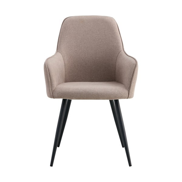 Pelēki polsterēti ēdamistabas krēsli ar roku balstiem (2 gab.) Harbo – House Nordic-image-1