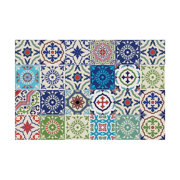 24 Ambiance Azulejos Bachata uzlīmju komplekts, 90 x 60 cm