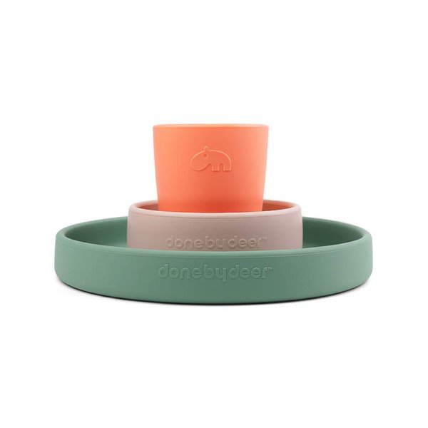 Bērnu pusdienu komplekts no silikona (3 gab.) Done by Deer Croco-image-1