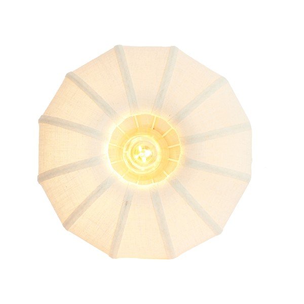 Krēmkrāsas griestu lampa ar auduma abažūru ø 40 cm Zosia – Light & Living-image-3