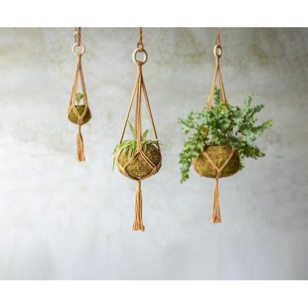 Ķēde puķu podiem ø 14,5 cm Macramé – Esschert Design-image-1