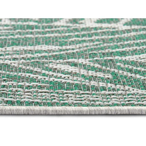 Zaļš un bēšs āra paklājs NORTHRUGS Monstera, 140 x 200 cm-image-3
