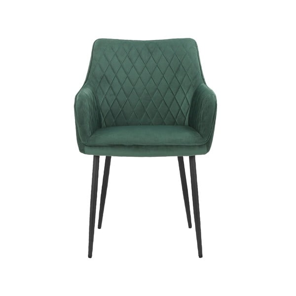 Zaļi polsterēti ēdamistabas krēsli (2 gab.) Elvira – Støraa-image-2