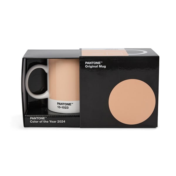 Oranža keramikas krūze 375 ml Peach Fuzz 13-1023 – Pantone-image-2