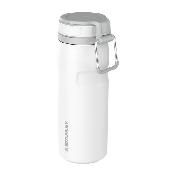 Balts nerūsējošā tērauda termoss 470 ml IceFlow™ Bottle Twist Flip Frost – Stanley-image-2