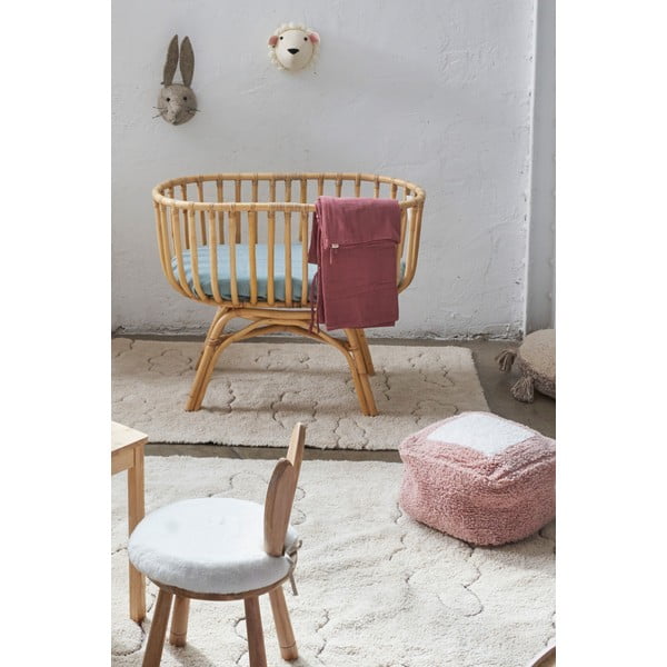 Krēmkrāsas mazgājams/ar rokām darināts kokvilnas bērnu paklājs 90x130 cm Clouds – Lorena Canals-image-1