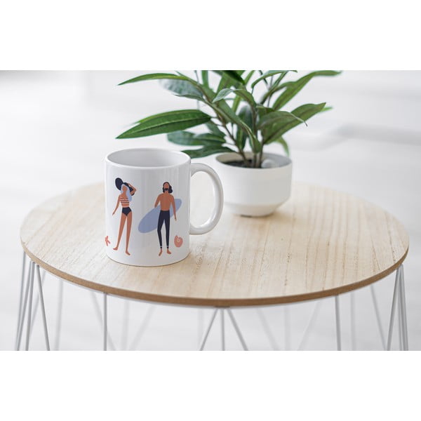 Balta keramikas krūze Butter Kings Beach Life, 330 ml-image-1