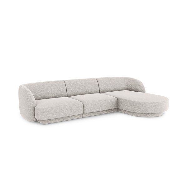 Gaiši pelēks stūra dīvāns (labais stūris) Miley – Micadoni Home-image-2