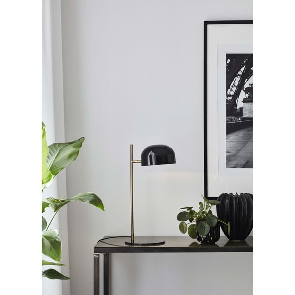 Melna galda lampa ar vara krāsas statīvu Markslöjd Pose-image-1