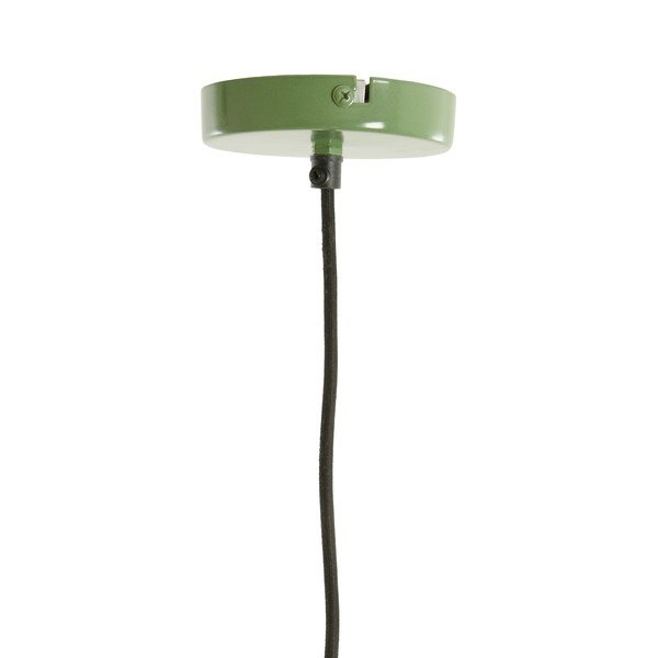 Zaļa piekaramā lampa ar auduma abažūru Zubedo – Light & Living-image-4