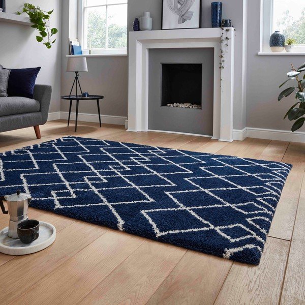 Tumši zils paklājs 120x170 cm Royal Nomadic – Think Rugs-image-2