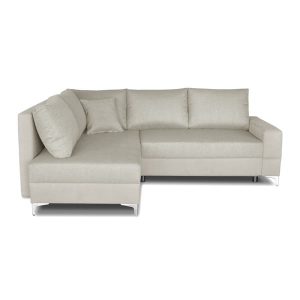 Krēmkrāsas stūra dīvāns-guļamā gulta Windsor & Co. Dīvāni Zeta, kreisais stūris
