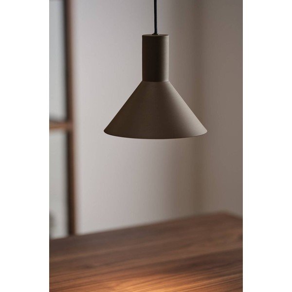 Brūna alumīnija piekaramā lampa ar regulējamu spilgtumu ø 20,5 cm Evan – Jotex-image-1