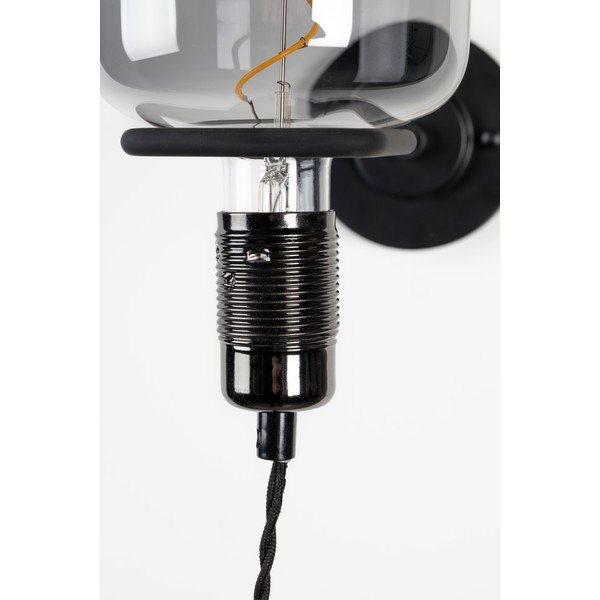 Melna LED sienas lampa Hazy – Zuiver-image-4