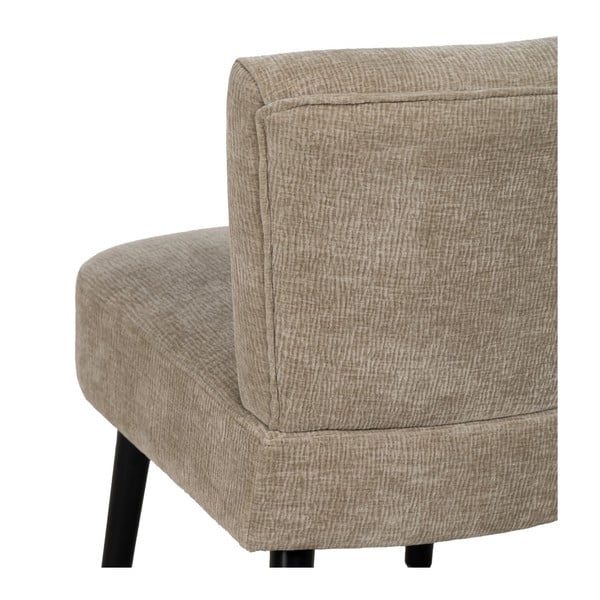 Bēšs atpūtas krēsls no šenila auduma – Ixia-image-4