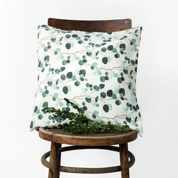 Lina spilvendrāna 40x40 cm Eucalyptus – Linen Tales