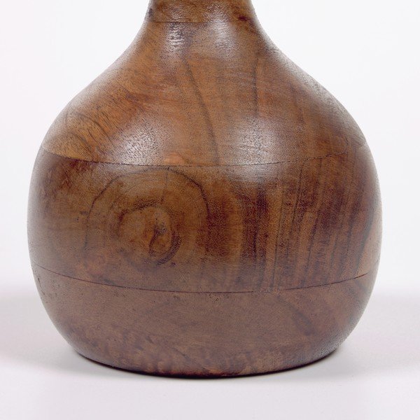 Vāze no akācijas koka Kave Home Tyara, augstums 15,5 cm-image-1