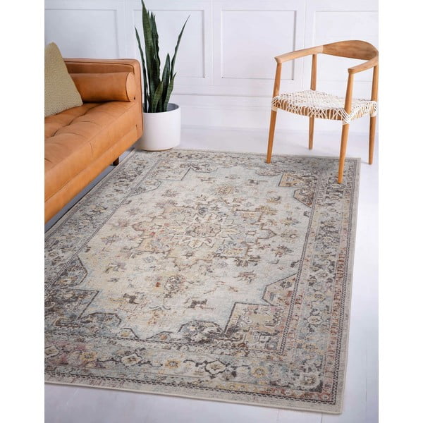 Krēmkrāsas paklājs 200x290 cm Flores – Asiatic Carpets-image-2
