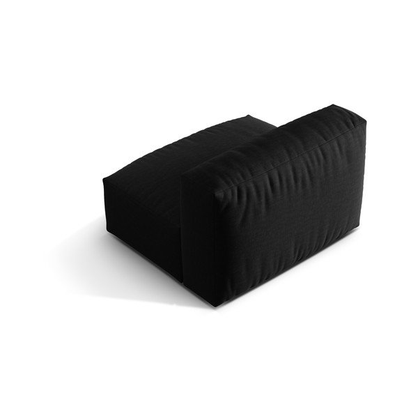 Melna modulārā dīvāna daļa (vidējā moduļa) Martina – Micadoni Home-image-3