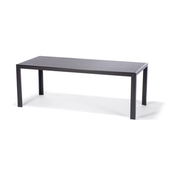 Dārza mēbeļu komplekts 6 personām ar pelēkiem Joanna krēsliem un Viking galdu, 90 x 205 cm-image-4