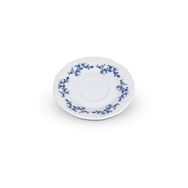 Balta/zila porcelāna apakštasīte ø 16,5 cm Retro – BonBistro-image-4