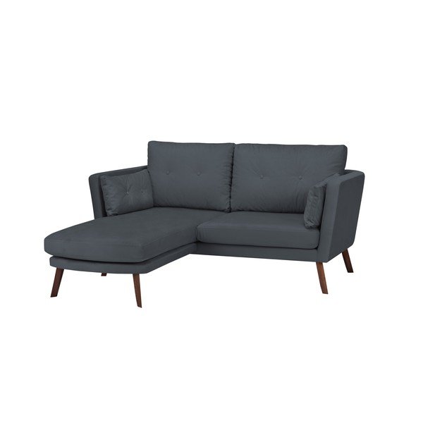 Mazzini Sofas Elena trīsvietīgs dīvāns, pelēks, ar kreiso stūri