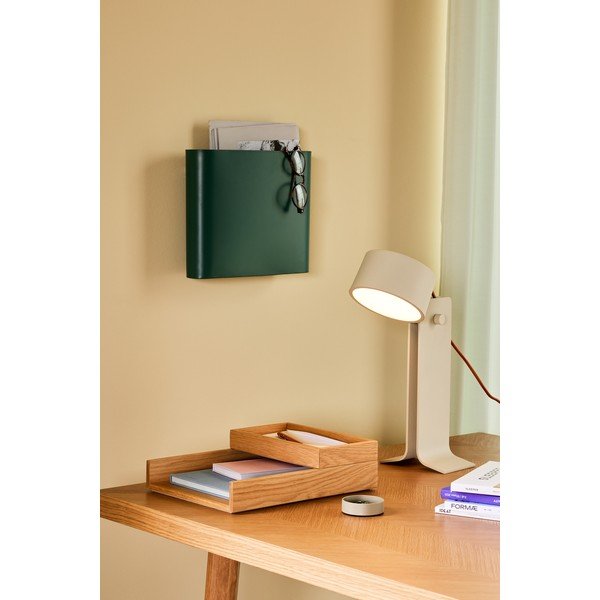 Bēša galda lampa (augstums 32 cm) Crea – Hübsch-image-1