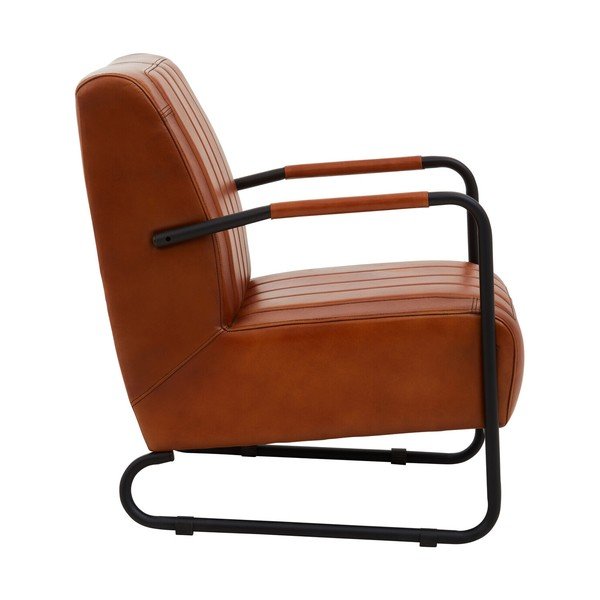 Brūns ādas atpūtas krēsls Buffalo – Premier Housewares-image-2