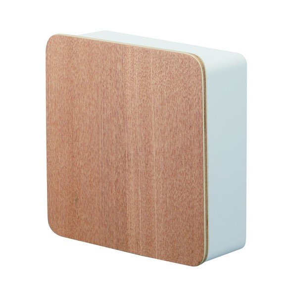 Balts atslēgu skapis ar saplākšņa durvīm Yamazaki Rin-image-2