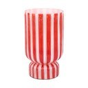 Sarkana stikla vāze (augstums 26 cm) Rayado Retro – PT LIVING