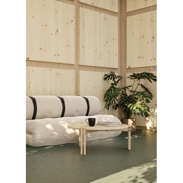 Izvelkamais dīvāns Karup Design Buckle Up Beige-image-1