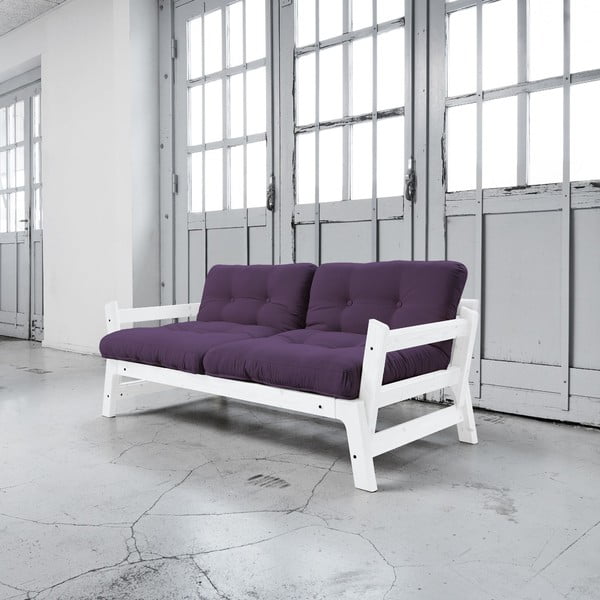 Dīvāns gulta Karup Step White/Purple