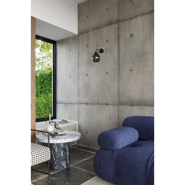 Melna sienas lampa ø 15 cm Grande – Sollux-image-1